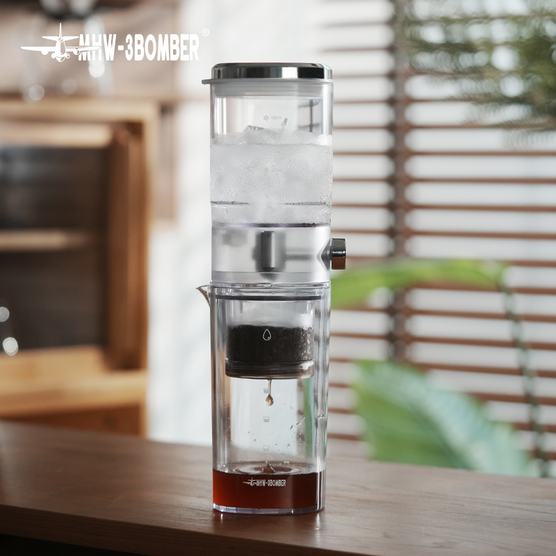 Coffee Equipment Camping - MHW-3BOMBER アイスコーヒーメーカー 400ml コールドブリューワー ポータブル冷製コーヒーケトル ガラス製コーヒーピッチャー