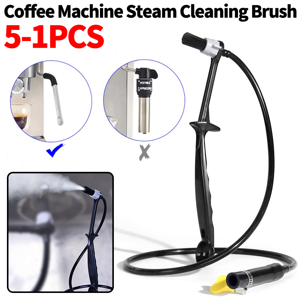 Coffee Equipment Brands - 5-1 個コーヒーマシンスチームクリーニングブラシエスプレッソマシンクリーニングブラシコーヒーハインリンスヘッドブラシバリスタツール