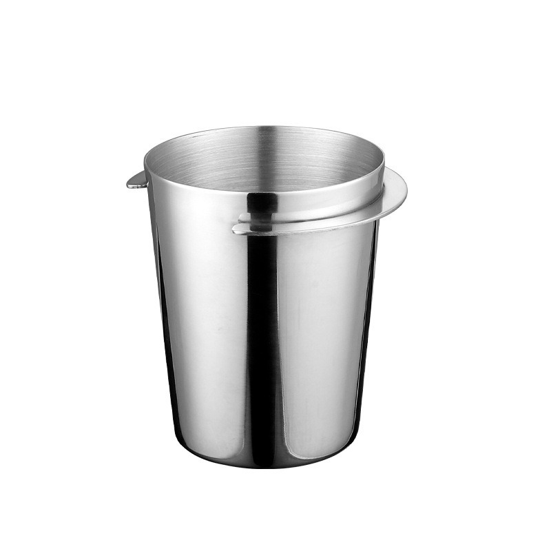 Coffee Equipment Brands - 51/58mm ユニバーサルエスプレッソマシン シルバーコーヒー コーヒードージングカップ ステンレス鋼製コーヒードージングカップ 1個