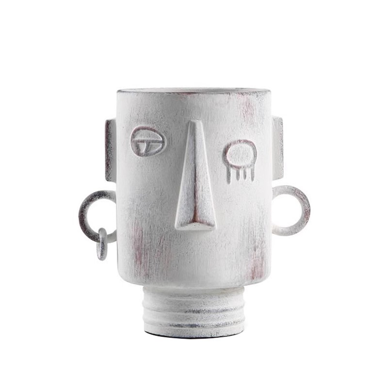 Coffee Equipment China - 侘び寂び砂風面セラミック花瓶ホームファニッシングモデルルーム営業所B&Bフラワー用品コーヒーテーブルダイニングテーブル