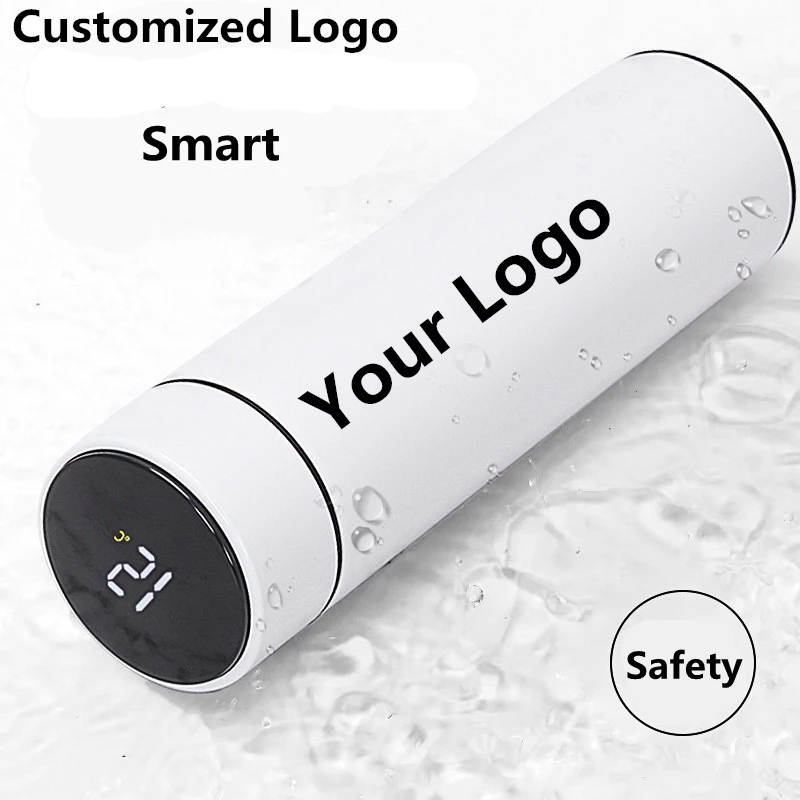 Coffee Equipment Gift - 真空断熱水筒 スマートディスプレイ 温度表示 500ML 安全設計 304ステンレス鋼