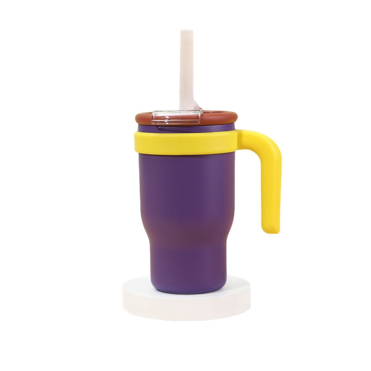 Coffee Equipment Camping - 14オンス ハンドル付きアイスキングカップ 保温保冷カップ 子供用 アウトドア ポータブル