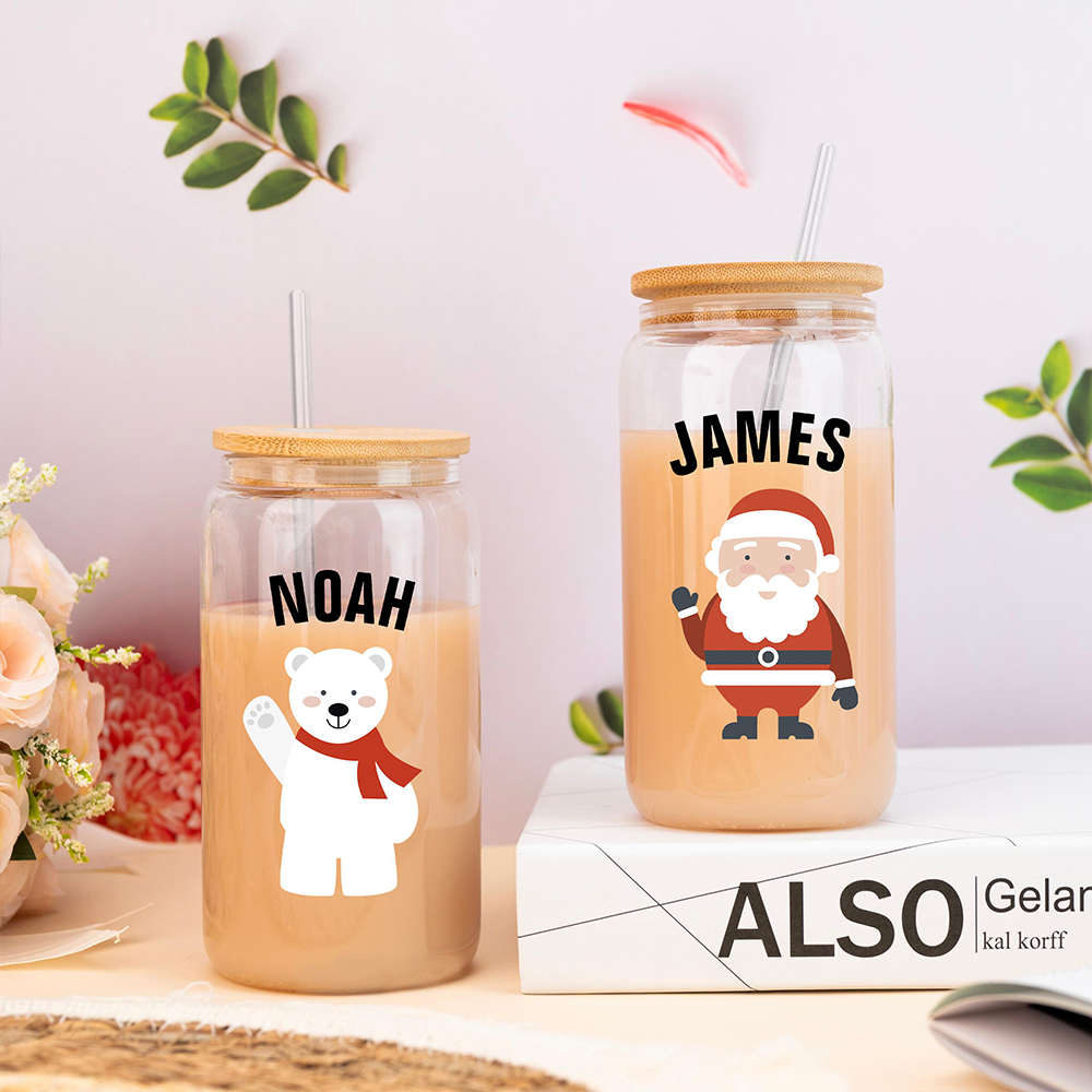 クリスマスカスタマイズドリンクグラスコーヒーウォータージュー - Coffee Equipment Gift のレビューと価格