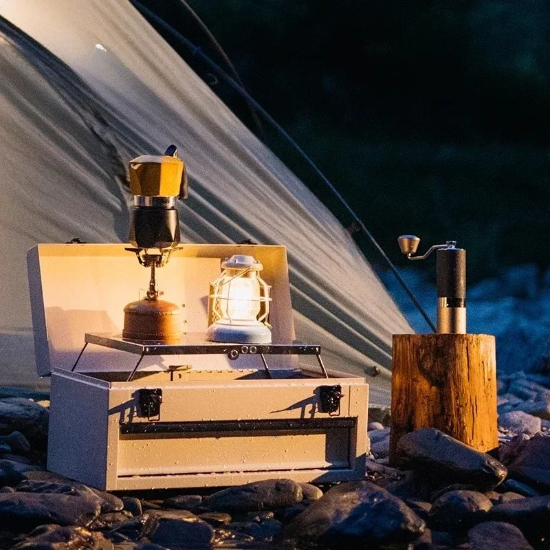 キャンプ用コーヒーボックス モカポット アウトドアギフトボッ - Coffee Equipment Gift のレビューと価格