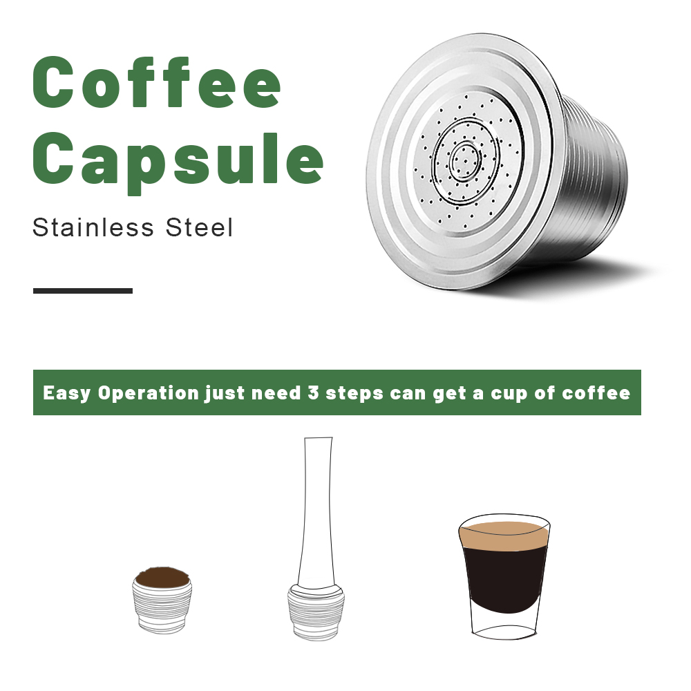 ネスプレッソ再利用可能なコーヒーカプセルステンレス鋼詰め替え - Coffee Equipment Wholesale のレビューと価格