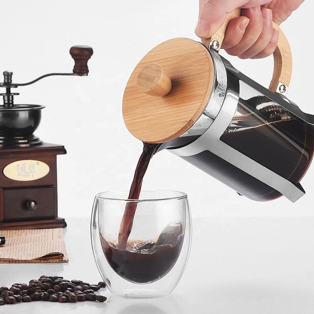 350/600mlステンレス製プレス式ポット 食品グレード  - Coffee Equipment Camping のレビューと価格