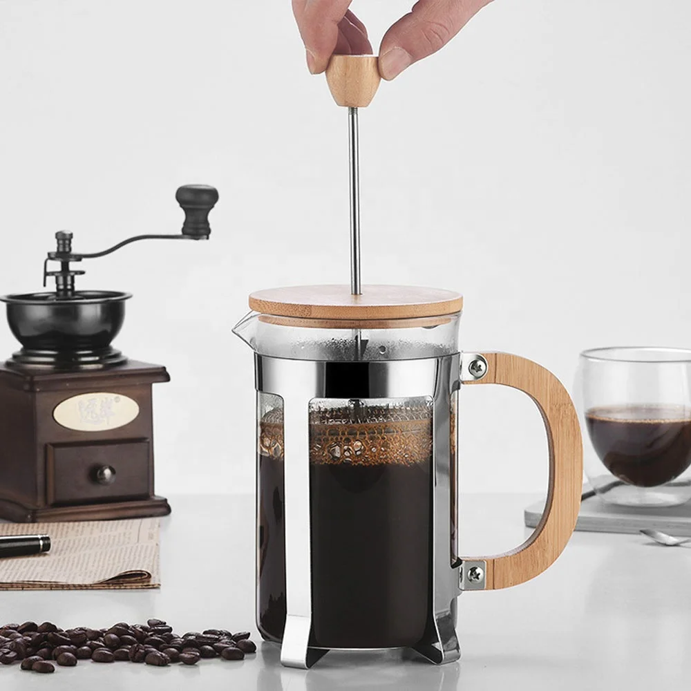 350/600mlステンレス製プレス式ポット 食品グレード  - Coffee Equipment Camping のレビューと価格