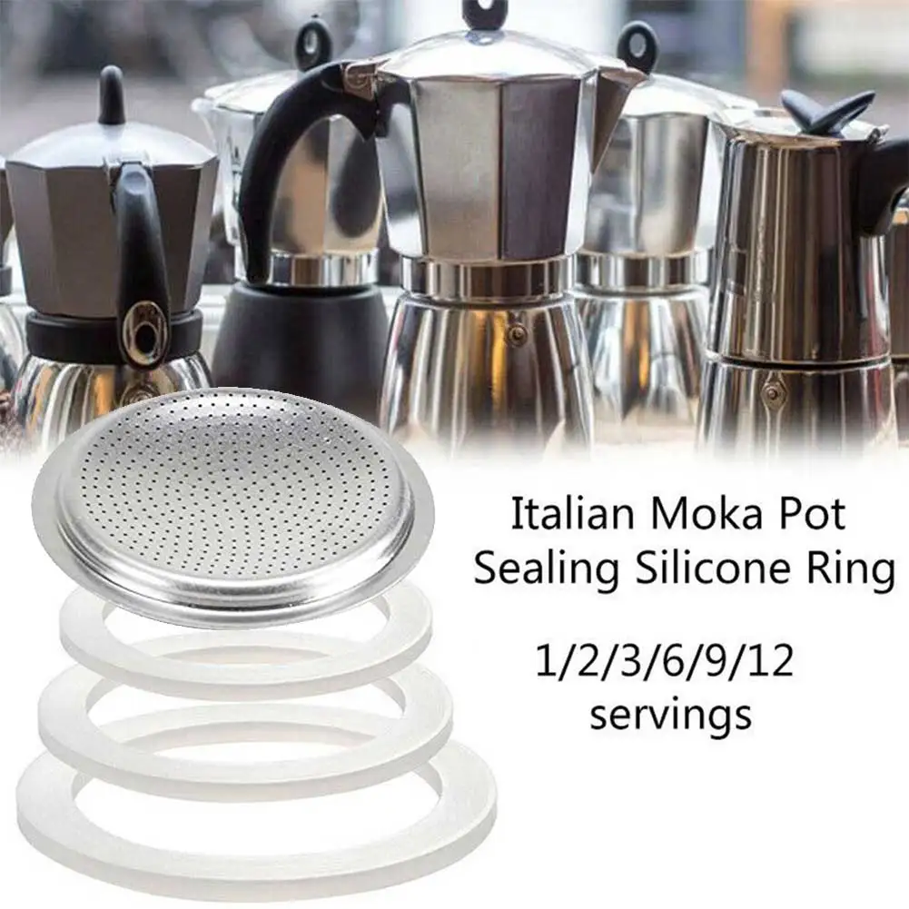 1 セット高温耐性シリコーンゴムガスケットシールモカポットエ - Coffee Equipment Wholesale のレビューと価格