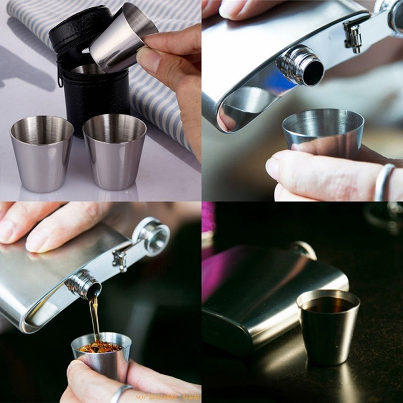 4/6 個のステンレス鋼カップミニショットグラスビールカップ - Coffee Equipment Camping のレビューと価格