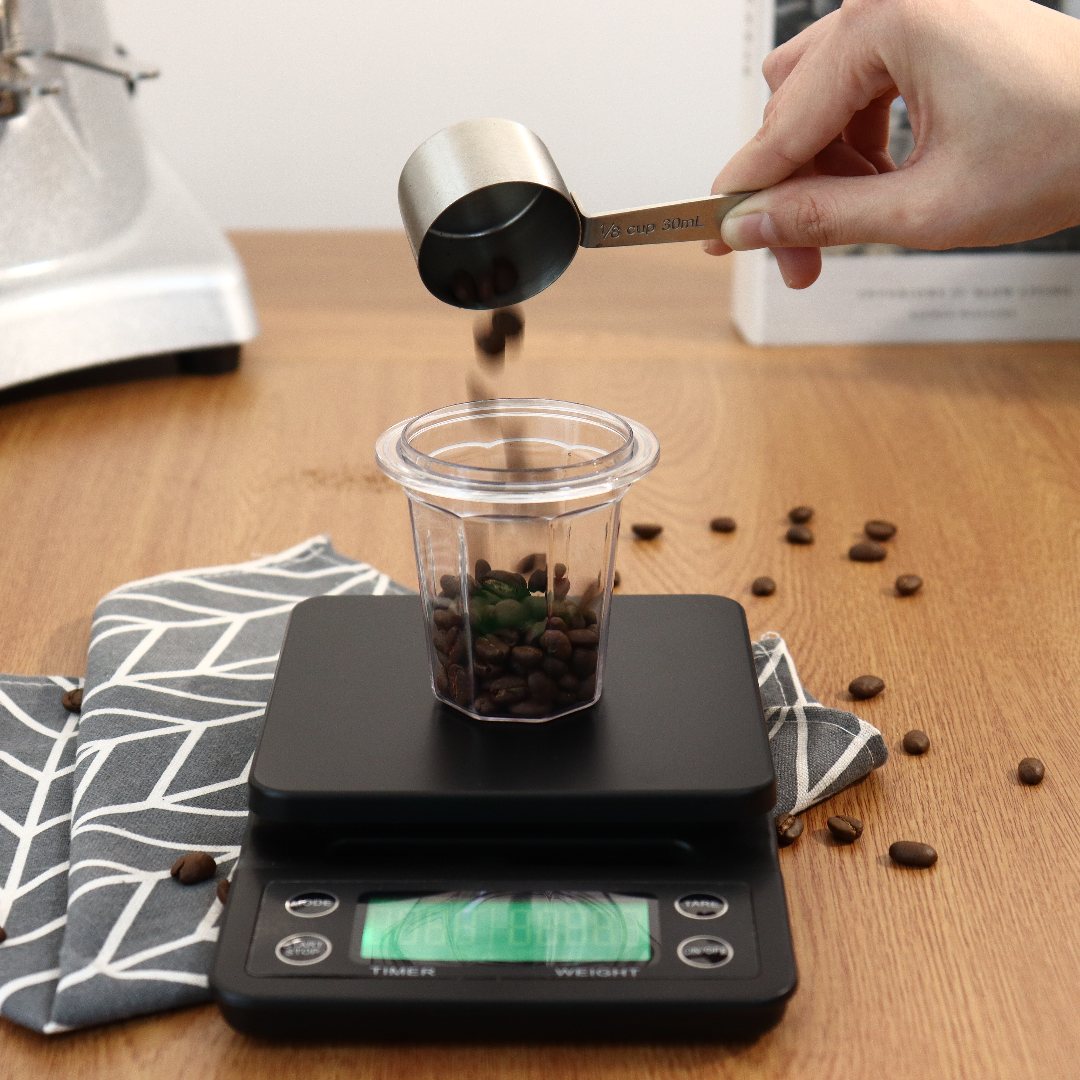 エスプレッソマシン用の半透明カップ、コーヒービーズの作成、測 - Coffee Equipment Brands のレビューと価格