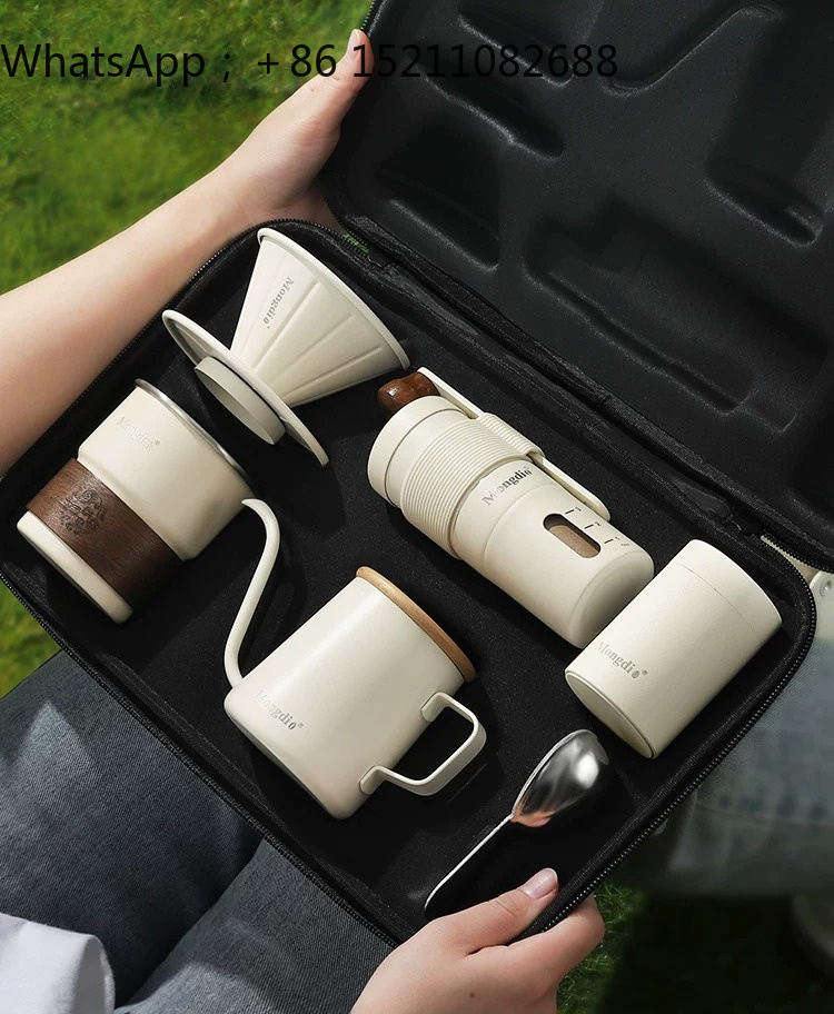 LLY 手淹れコーヒーポットセット アウトドアキャンプ用コー - Coffee Equipment Gift のレビューと価格