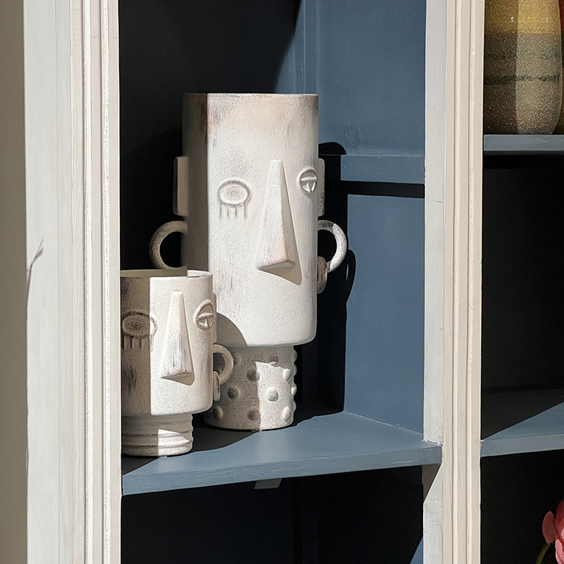 侘び寂び砂風面セラミック花瓶ホームファニッシングモデルルーム - Coffee Equipment China のレビューと価格