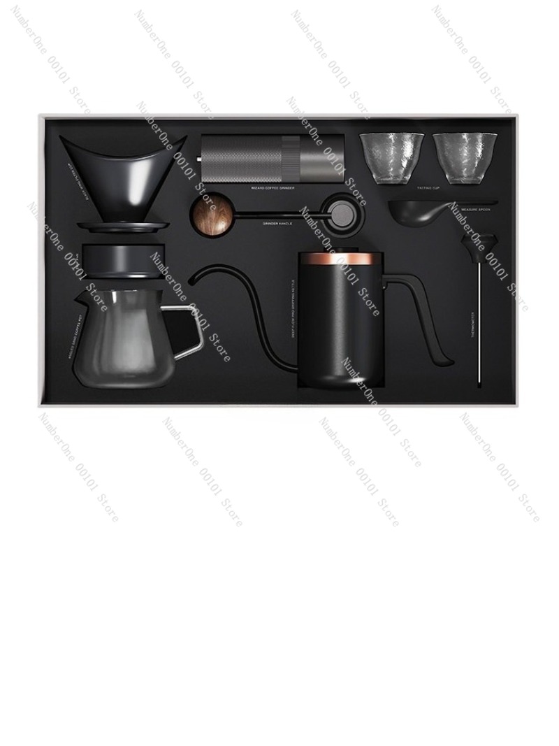手動コーヒーメーカーセットギフトボックスグラインダーフィルタ - Coffee Equipment Gift のレビューと価格