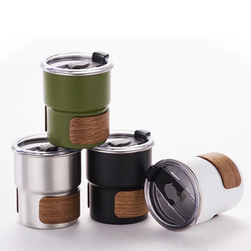 ステンレス鋼コーヒーキャンプマグ蓋付きポータブル耐熱マグ屋外 - Coffee Equipment Camping のレビューと価格