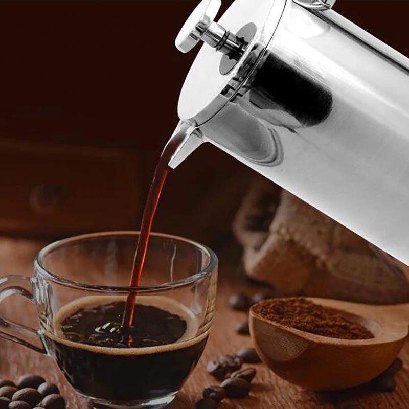 二重壁断熱コーヒーポットフィルター耐熱フレンチプレスコーヒー - Coffee Equipment Camping のレビューと価格