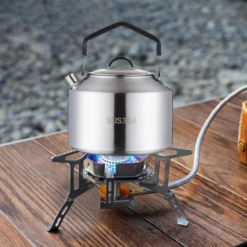 キャンプ湯沸かし器 1L/1.5L 屋外コーヒーケトル食器ピ - Coffee Equipment And Supplies のレビューと価格