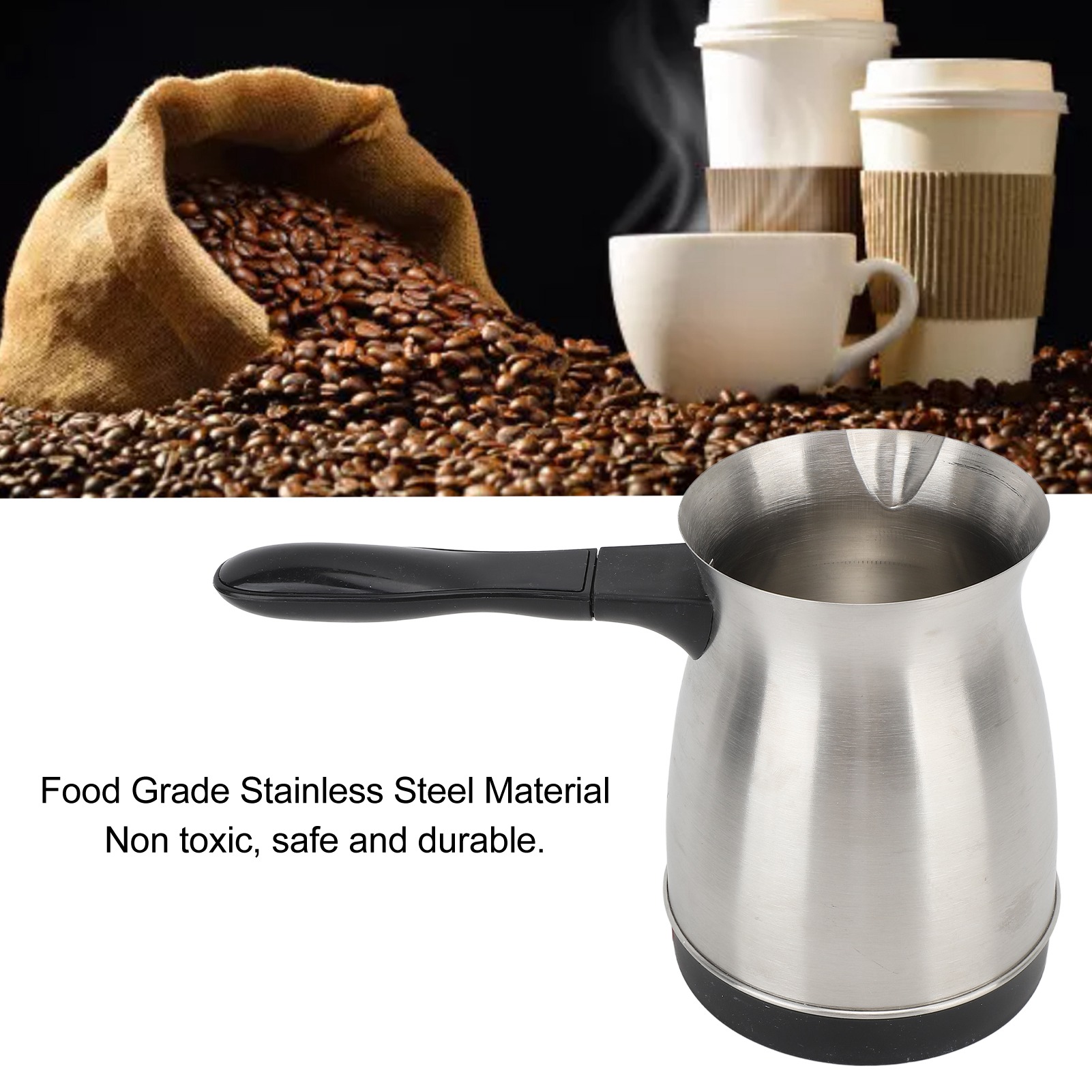 ステンレス鋼電気コーヒーマシン,600ml, 110v - Coffee Equipment Camping のレビューと価格