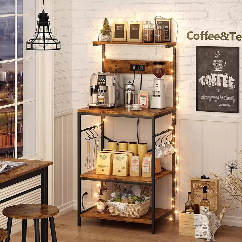 # インダストリアルスタイルのコーヒー＆ティーステーション棚 - Coffee Equipment Outlet のレビューと価格