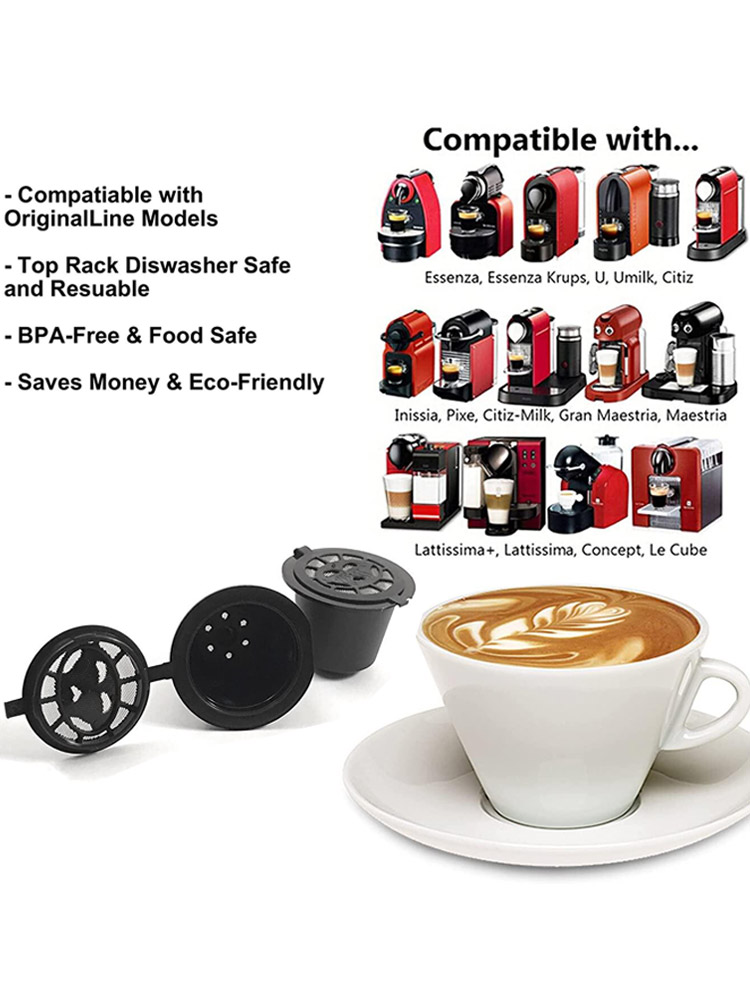 ネスプレッソマシン用再利用可能なコーヒーカプセル、ステンレス - Coffee Equipment Brands のレビューと価格