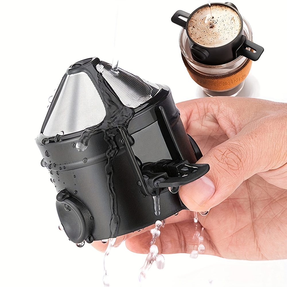 ポータブルコーヒーフィルターカップ、再利用可能なコーヒーメー - Coffee Equipment Camping のレビューと価格