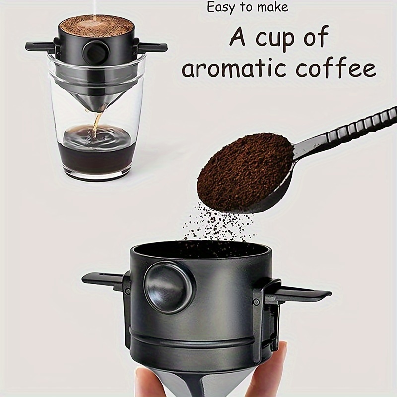 ポータブルコーヒーフィルターカップ、再利用可能なコーヒーメー - Coffee Equipment Camping のレビューと価格